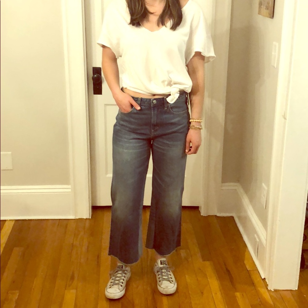 Abercrombie & Fitch Simone High Rise Wide Leg Jean